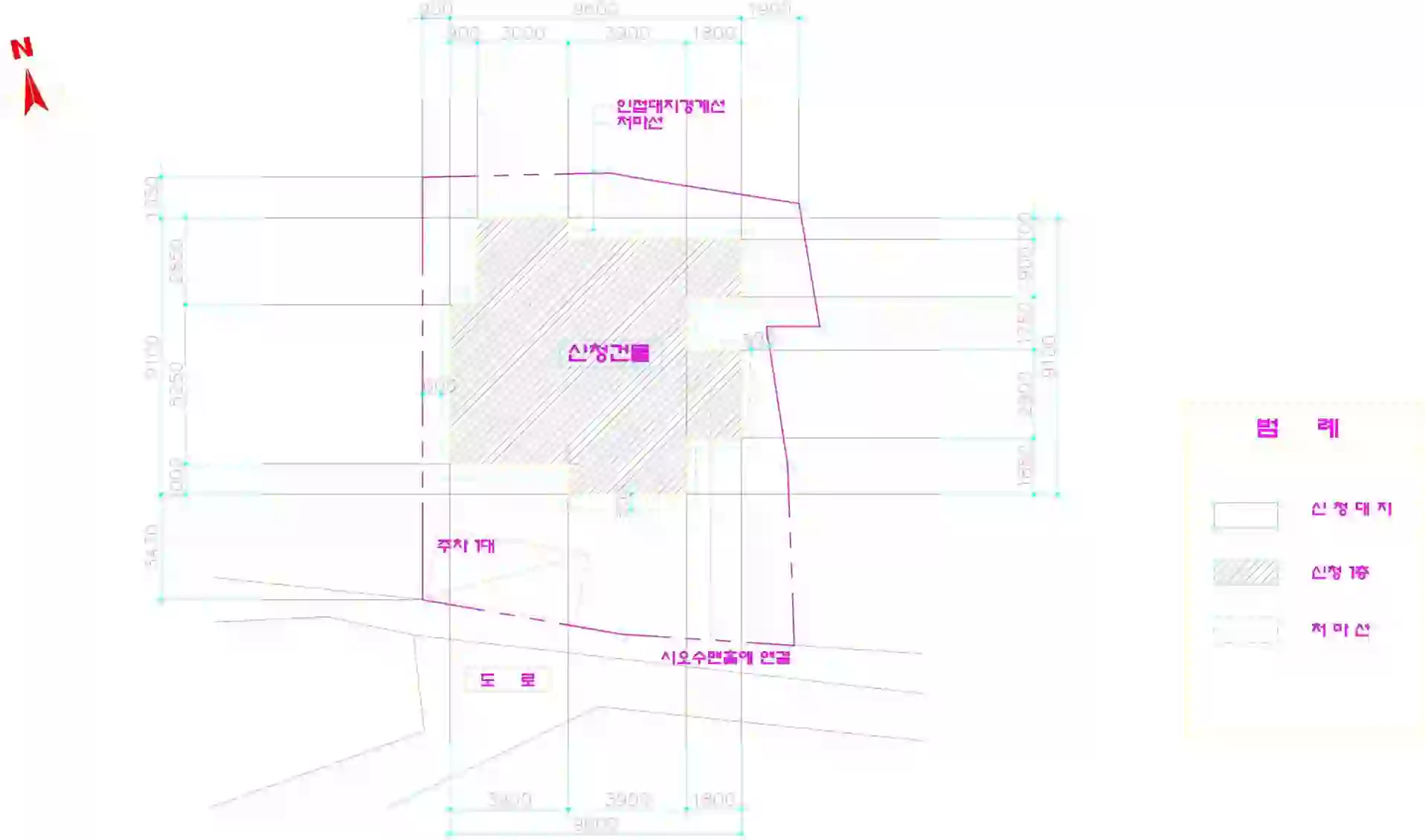 옥산리 1098 배치도 이미지